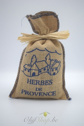 Jute zak herbes de Provence 150 gram
