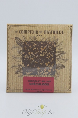 Speculoosreep - melkchocolade 80 gram - Le Comptoir de Mathilde